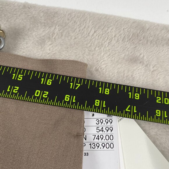 H&M Men's Trousers 33W 34x28 Measured Slim Fit Brown Recycled Polyester - Picture 5 of 16